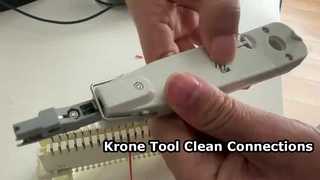Comment utiliser l'outil Krone Punch Down pour le module Krone
