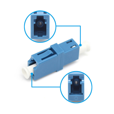 0.2dB perte d'insertion stockage LC UPC connecteur double fibre optique pour adaptateur