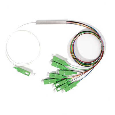 Fibre optique 1X8 Mini séparateur PLC SC APC Connecteur 0.9mm, 1M