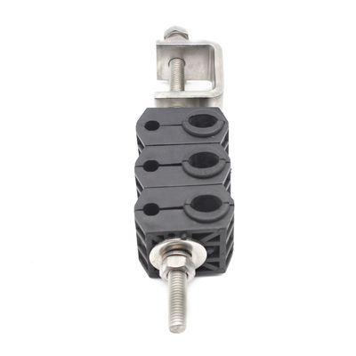 6 Cable Capacity Customized Single hole three way power cable feeder clamp Fiber Optic for 1 Time