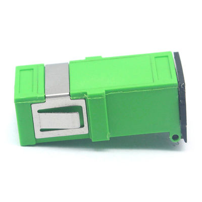 0.2 dB Durability SC APC or UPC Simplex SM Fiber Optic Adapter with Flip Auto Shutter