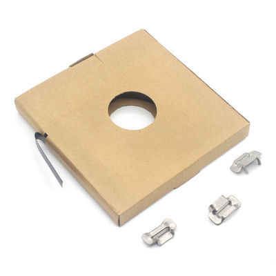 Adjustable Fixing Clamp Stainless Steel Binding Strap for Banding Boxes in Blue or Red
