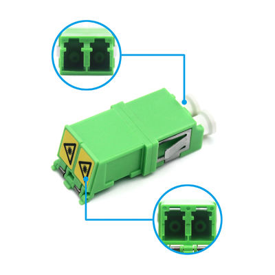 FTTH LC Duplex Fiber Optic Adapter with Flip Auto Shutter