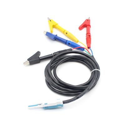 Electronic STG Block Type Lead Wire Test Cable 4-wire Serial Test Probe With Banana Plugs