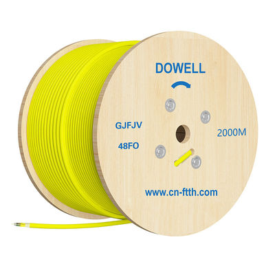 Multi Purpose Yellow Fiber Optic Cable Stranded For Lan Nework
