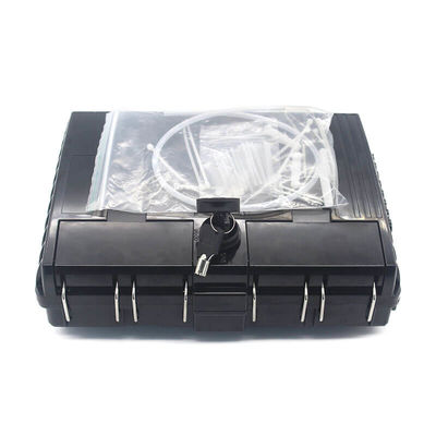 16 Fibers Outdoor Fiber Optic Distribution Box Balck Water-proof
