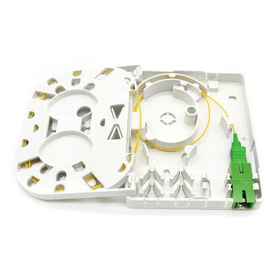 ABS PC Optical Termination Outlet With SC Adapters Fiber Access Terminal