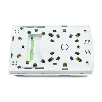 2 Ports FTTH Wall Box Indoor Optical Outlet With SC Simplex LC Duplex Adapters