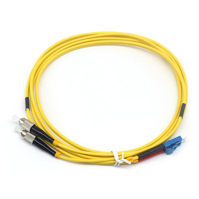 LSZH 3.0mm St Lc Fiber Patch Cable 2.0mm Duplex LC UPC To FC UPC SM