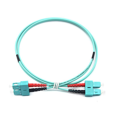 LSZH Duplex Fiber Optic Patch Cord SC PC to SC PC OM3 Multimode