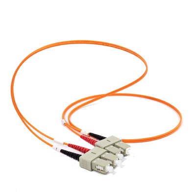 2.0mm Multimode Fiber Optic Patch Cables Duplex SC UPC To SC UPC 10meter