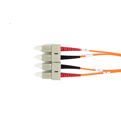 2.0mm Multimode Fiber Optic Patch Cables Duplex SC UPC To SC UPC 10meter