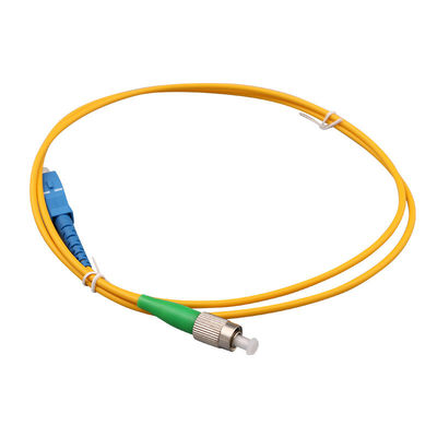 Indoor SC UPC to ST UPC 9/125μm Fiber Optic Patch Cable LSZH Singlemode Simplex