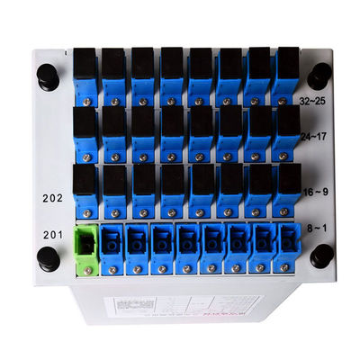 1:32 1.5m Fiber Optic PLC Splitter SC UPC Cassette Type in EPON BPON and GPON network