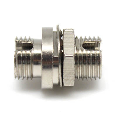 FC UPC D Type Fiber Optic Adapter 0.2dB Loss 500 Cycles