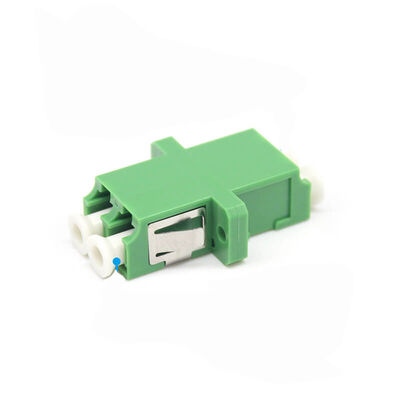 FTTH LC APC Duplex Fiber Optic Adapter with 0.2dB Insertion Loss and 500 Cycle Durability for CATV Systems