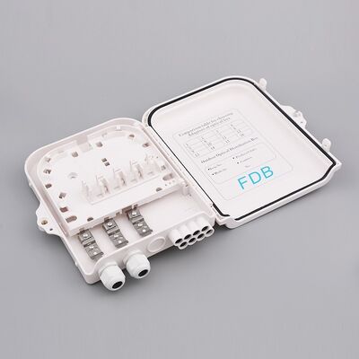 IP65 Waterproof 8 Cores Fiber Optic Termination Box with PC+ABS Material for FTTH Network