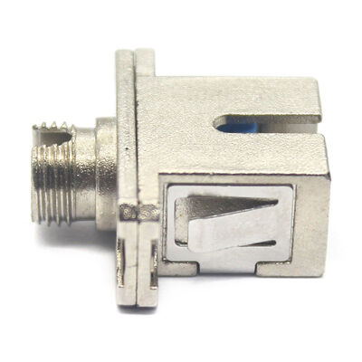 0.2dB Insertion Loss SC UPC to FC UPC Fiber Optic Adapter in Metal Case with Flange