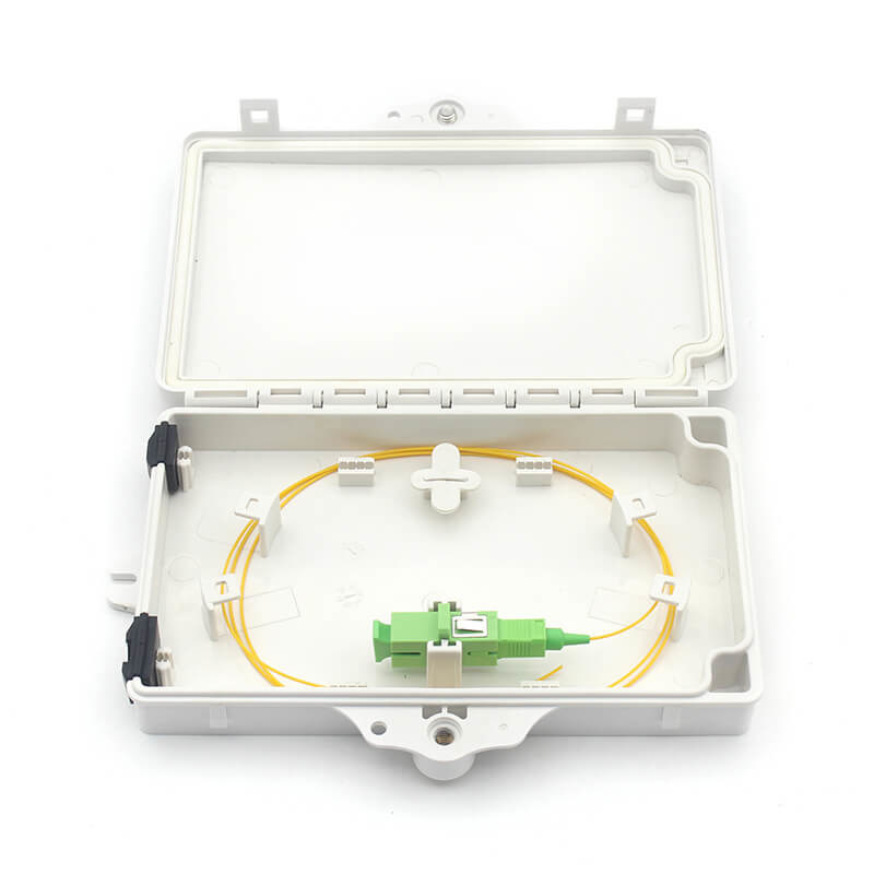 Telecommunications Fiber Optic Distribution Box  With 1 Core SC Single Adapter