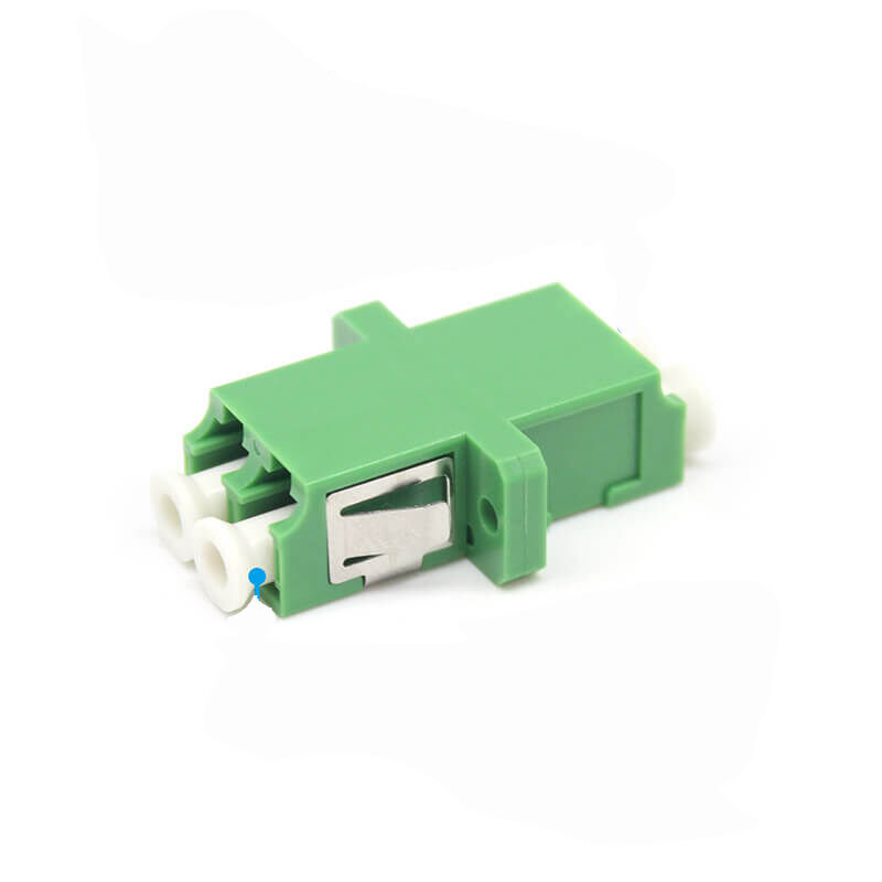 FTTH LC APC Duplex Fiber Optic Adapter with 0.2dB Insertion Loss and 500 Cycle Durability for CATV Systems