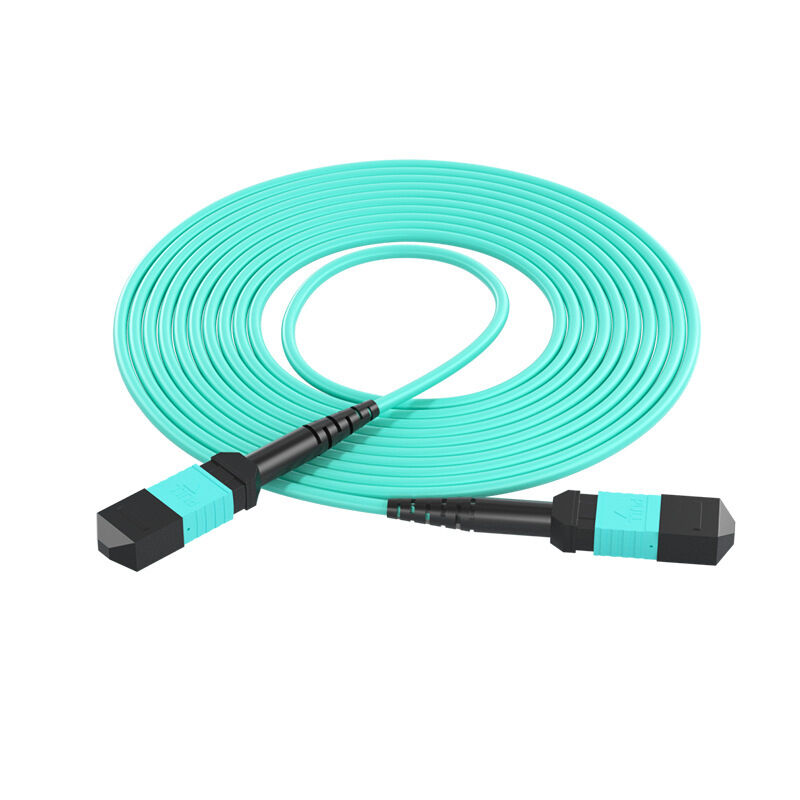 8F/12F/16F/24F MPO‑MPO OM3/OM4 Multimode Fiber Patch Cord 1m/2m/3m/5m/10m