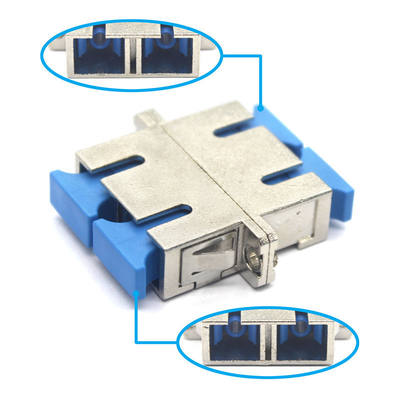 Système CATV SC/UPC SX DX Adaptateur à mode unique avec bride et perte d'insertion de 0,2 dB
