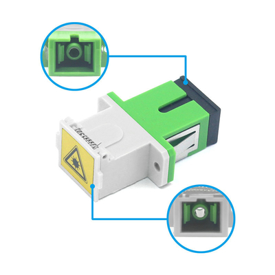 Température de stockage de 40°C à 85°C SC Adaptateur à fibre optique APC avec obturateur automatique et bride Filp