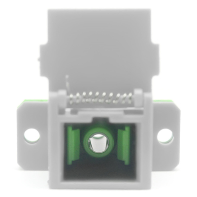Température de stockage de 40°C à 85°C SC Adaptateur à fibre optique APC avec obturateur automatique et bride Filp