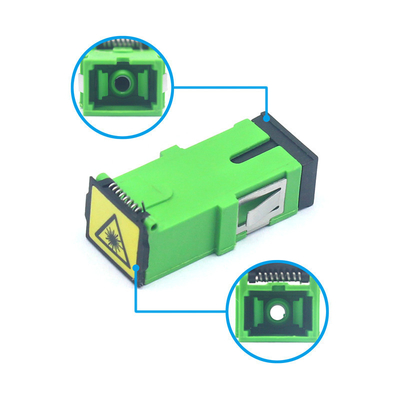 0.2 dB Durabilité SC APC ou UPC Simplex SM Adaptateur à fibre optique avec obturateur automatique
