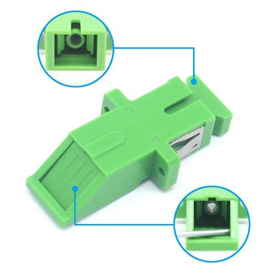 4g réseau fibre optique SC APC SM SX Adaptateur avec flange d'obturateur à inclinaison automatique Température de stockage -40°C à 85°C