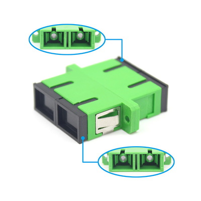 Réseau GSM Fibre optique vert SC APC Adaptateur optique duplex en mode unique avec bride