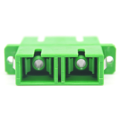 Réseau GSM Fibre optique vert SC APC Adaptateur optique duplex en mode unique avec bride