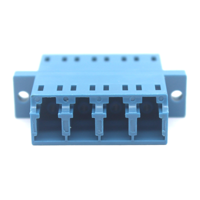 Adaptateur optique quadruplex FTTH LC UPC avec durabilité de la bride 0,2 dB 500 cycle passé