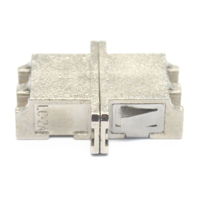 Casse métallique fibre DX LC UPC Duplex sm Adaptateur avec bride à faible perte d'insertion de 0,2 dB