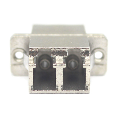 Casse métallique fibre DX LC UPC Duplex sm Adaptateur avec bride à faible perte d'insertion de 0,2 dB