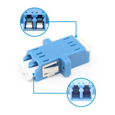 Adaptateur LC duplex compatible avec le réseau 3G pour les connexions en fibre optique dans les systèmes CATV
