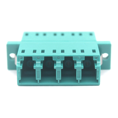Système CATV stable Adaptateur à fibre optique quadruplex multimode OM3 avec bride