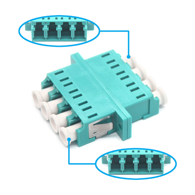Système CATV stable Adaptateur à fibre optique quadruplex multimode OM3 avec bride