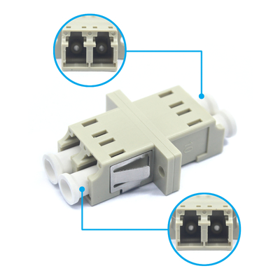 Adaptateur multi-mode duplex en fibre optique LC PC à manche en zirconium avec perte d'insertion de 0,2 dB