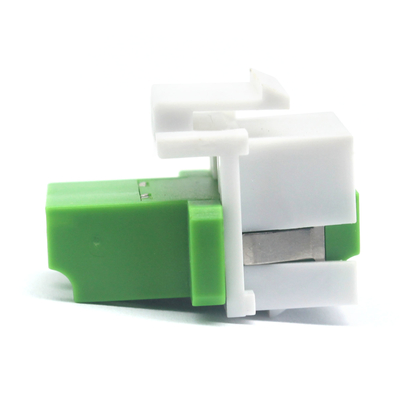 Adaptateur de clé à fibre optique APC LC Duplex avec volet intérieur