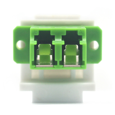 Adaptateur de clé à fibre optique APC LC Duplex avec volet intérieur