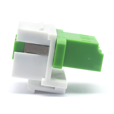 Adaptateur de clé à fibre optique APC LC Duplex avec volet intérieur