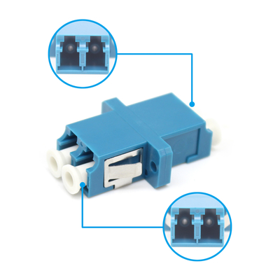 Épreuve de charge ≥ 70 N avec adaptateur et bride duplex SM DX 9/125um LC APC UPC