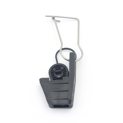 Télécom Construction Outdoor FTTH Clamp de câble optique avec fil noir de fibre