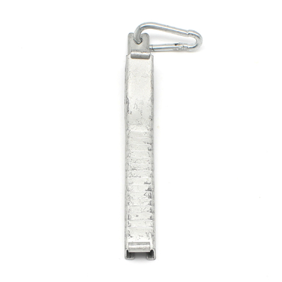 FTTH Telecom Outdoor Steel Drop Cable Tension Clamp 165*15*30mm et 57g pour l'extérieur