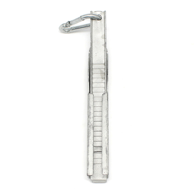 FTTH Telecom Outdoor Steel Drop Cable Tension Clamp 165*15*30mm et 57g pour l'extérieur