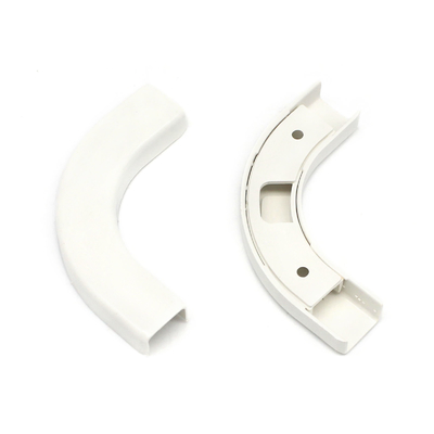 Accessoires en plastique en fibre optique ABS câblage câblage à angle droit de flexion du câble du tube mural