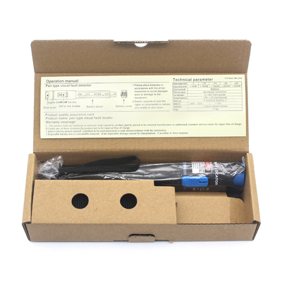 VFL optique laser à lumière rouge stylo rotatif localisateur de défaut visuel en fibre AA * 2 alimentation