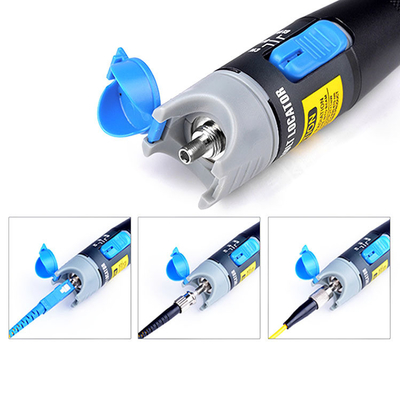 VFL optique laser à lumière rouge stylo rotatif localisateur de défaut visuel en fibre AA * 2 alimentation