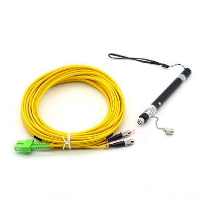 Réseau FTTH 650nm VFL Optique Black Laser Pen Type Localisateur de défaut visuel en fibre optique
